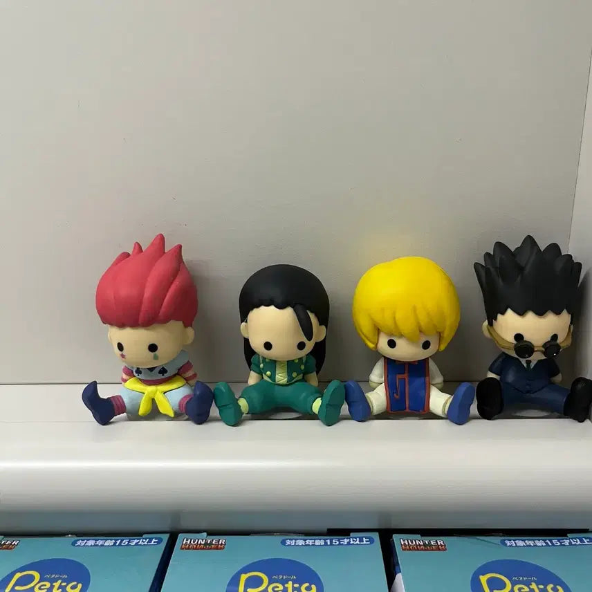 [BUNJANG] Hunter x Hunter Petal Doll Bundle Set (Hisoka, Illumi, Kurapika, Leorio) / 헌터헌터 페타돌 4개 일괄 - 히소카 이르미 크라피카 레오리오