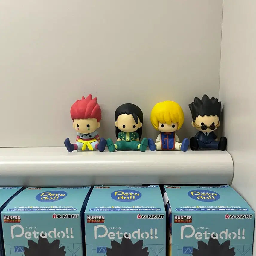 [BUNJANG] Hunter x Hunter Petal Doll Bundle Set (Hisoka, Illumi, Kurapika, Leorio) / 헌터헌터 페타돌 4개 일괄 - 히소카 이르미 크라피카 레오리오