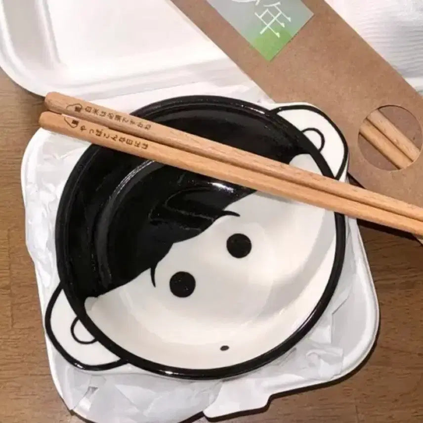 [BUNJANG] &amp;Team Joo Rice Bowl and Chopsticks Set / &amp;team 앤팀 죠 조 밥그릇 그릇 굿즈 양도 판매합니다!
