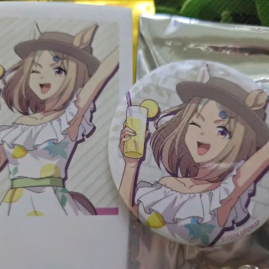 [BUNJANG] Uma Musume Narita Topyo Shibuya Collaboration Photocard &amp; Can Badge Set / 우마무스메 나리타 탑로드 시부야 콜라보 포카,캔뱃지