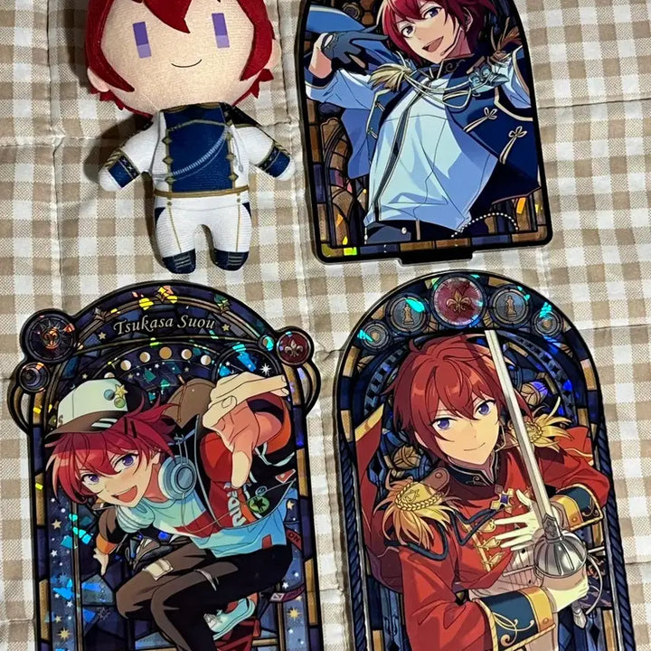 [BUNJANG] Ensemble Stars! Suou Tsukasa Plush, Acrylic Stand, Trading Cards Bundle / 앙스타 앙상블스타즈 스오우 츠카사 누이 스글 아크릴 파샤 파샷츠 판매 양도