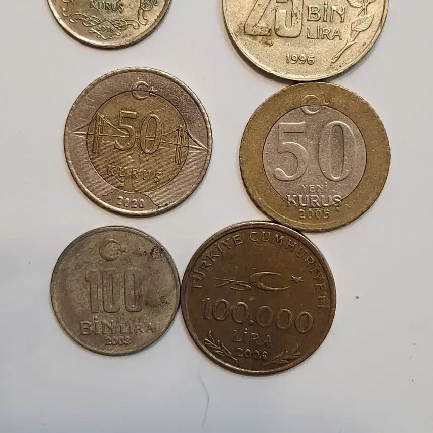 [BUNJANG] Turkey 13 Coin Bundle (Includes 1 Kurus) / 옛날동전, 튀르키예, 터키 13점 일괄 (1쿠루슈 포함)