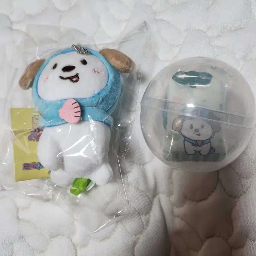 [BUNJANG] Bonobono "Meongryong-i" &amp; Omamori Charm Set / 보노보노 멍룡이 + 오마모리