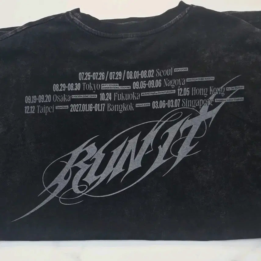 [BUNJANG] Stray Kids Run Way World Tour T-Shirt / 런잇 월드투어 티셔츠
