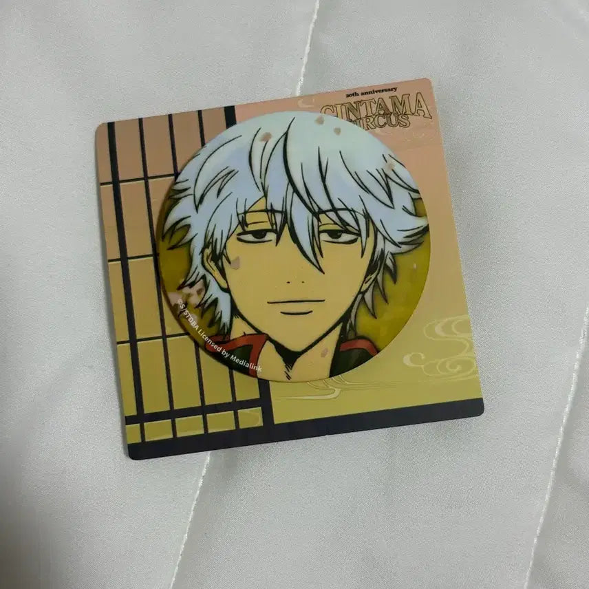 [BUNJANG] Gintama Gintoki 20th Anniversary Cherry Blossom Can Badge / 은혼 긴토키 20주년 벚꽃 캔뱃지