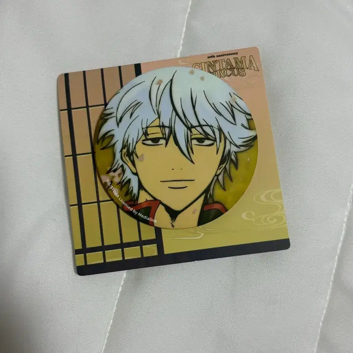 [BUNJANG] Gintama Gintoki 20th Anniversary Cherry Blossom Can Badge / 은혼 긴토키 20주년 벚꽃 캔뱃지