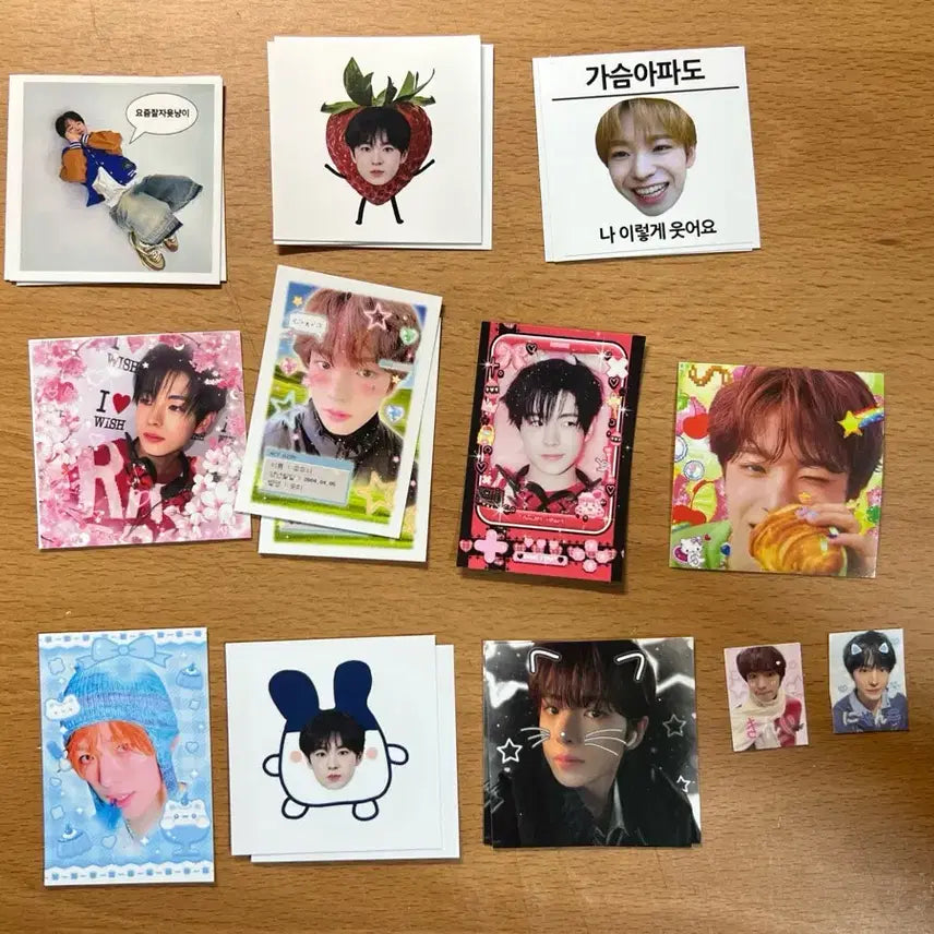 [BUNJANG] NCT WISH Yushi Fan-made Stickers / 엔시티위시 유우시 비공굿 스티커 판매