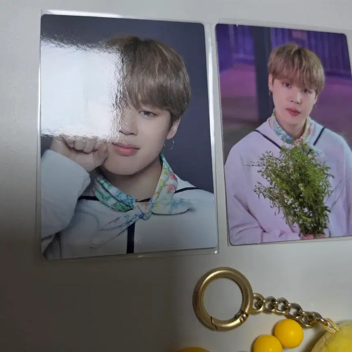 [BUNJANG] BTS Jimin Goods Photocard and Keychain Bundle Set / BTS 방탄 지민 굿즈 포카 키링 세트 일괄