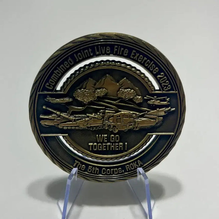 [BUNJANG] 5th Corps Joint Firepower Annihilation Training 6cm Commemorative Coin / 5군단 합동화력격멸훈련 6cm(부대코인 기념코인)