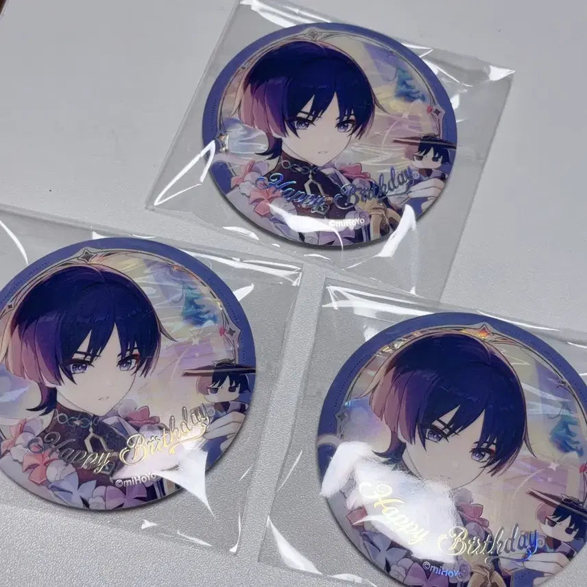 [BUNJANG] Genshin Impact Wanderer Birthday Can Badge Set / 원신 방랑자 생일 캔뱃지 세트