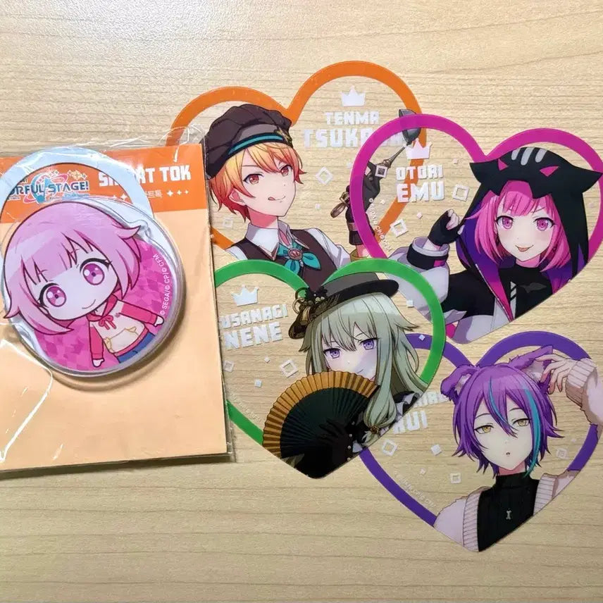 [BUNJANG] Project SEKAI Transparent Heart Photocard Grip Tok - Emu, Tsukasa, Nene, Rui / 프세카 투명 하트 포토카드 그립톡 에무 원더쇼 츠카사 네네 루이