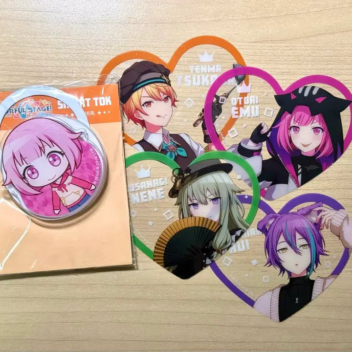 [BUNJANG] Project SEKAI Transparent Heart Photocard Grip Tok - Emu, Tsukasa, Nene, Rui / 프세카 투명 하트 포토카드 그립톡 에무 원더쇼 츠카사 네네 루이