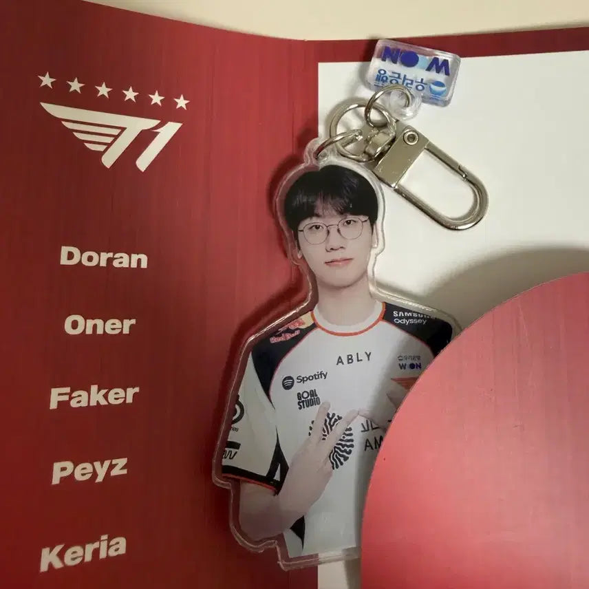 [BUNJANG] T1 Zeus &amp; Oner Woori Bank Collaboration Keychain / 티원 T1 도란&amp;오너 우리은행 키링 판매