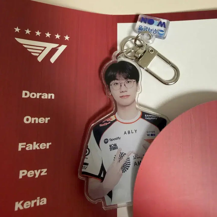 [BUNJANG] T1 Zeus &amp; Oner Woori Bank Collaboration Keychain / 티원 T1 도란&amp;오너 우리은행 키링 판매