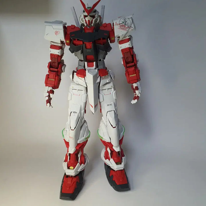 [BUNJANG] Daban PG Astray Red Frame (Marker Painted, Custom Condition) + Bandai HG Astray Flight Unit / 다반PG 아스트레이 레드프레임 + 반다이HG 아스트레이 조립완성품