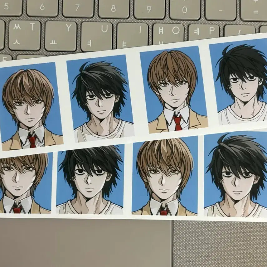 [BUNJANG] Death Note Light Yagami &amp; L Unofficial ID Photos / 데스노트 라이토 엘 비공식 증명사진