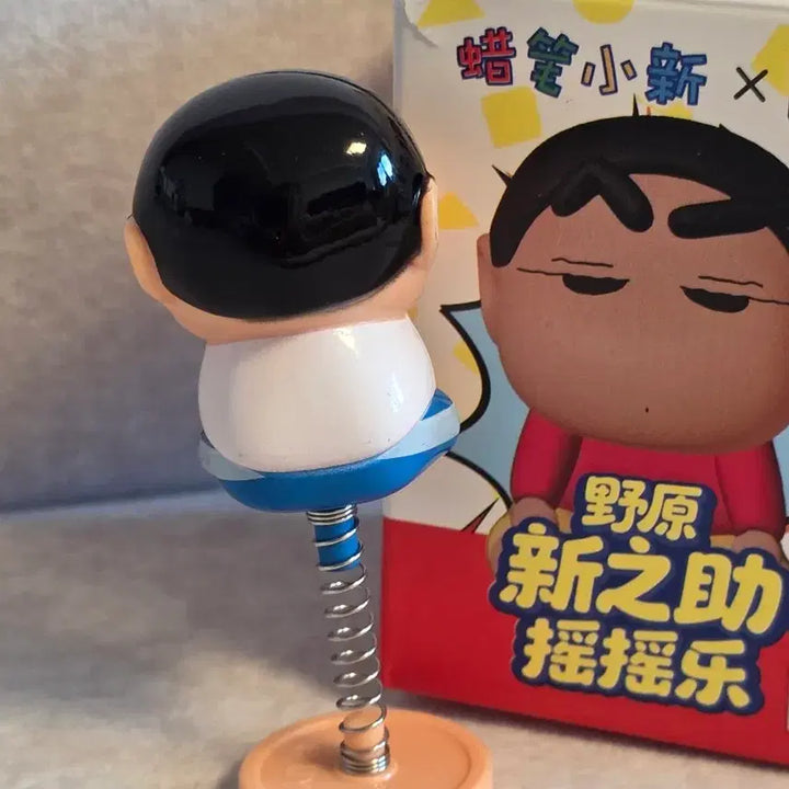 [BUNJANG] Crayon Shin-chan Spring Stand Figure Set (Shin-chan, Bunnie, Nene, etc.) / 새상품) 짱구 스프링 스탠드 피규어 자동차 와니야마 부리부리 맹구 오수남 초코비 키링 인형