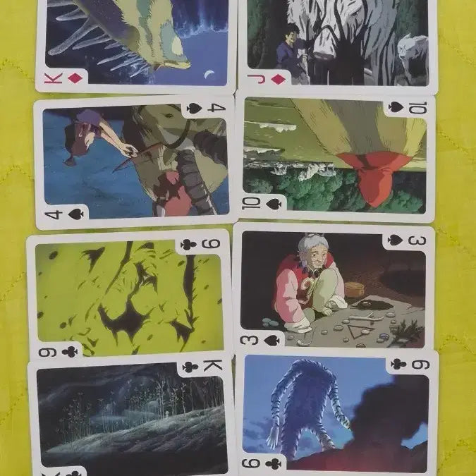 [BUNJANG] Studio Ghibli Princess Mononoke Trump Card Set / 지브리 원령공주 모노노케히메 트럼프카드
