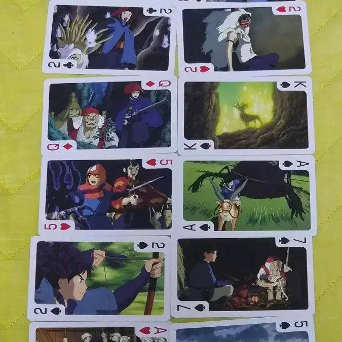[BUNJANG] Studio Ghibli Princess Mononoke Trump Card Set / 지브리 원령공주 모노노케히메 트럼프카드