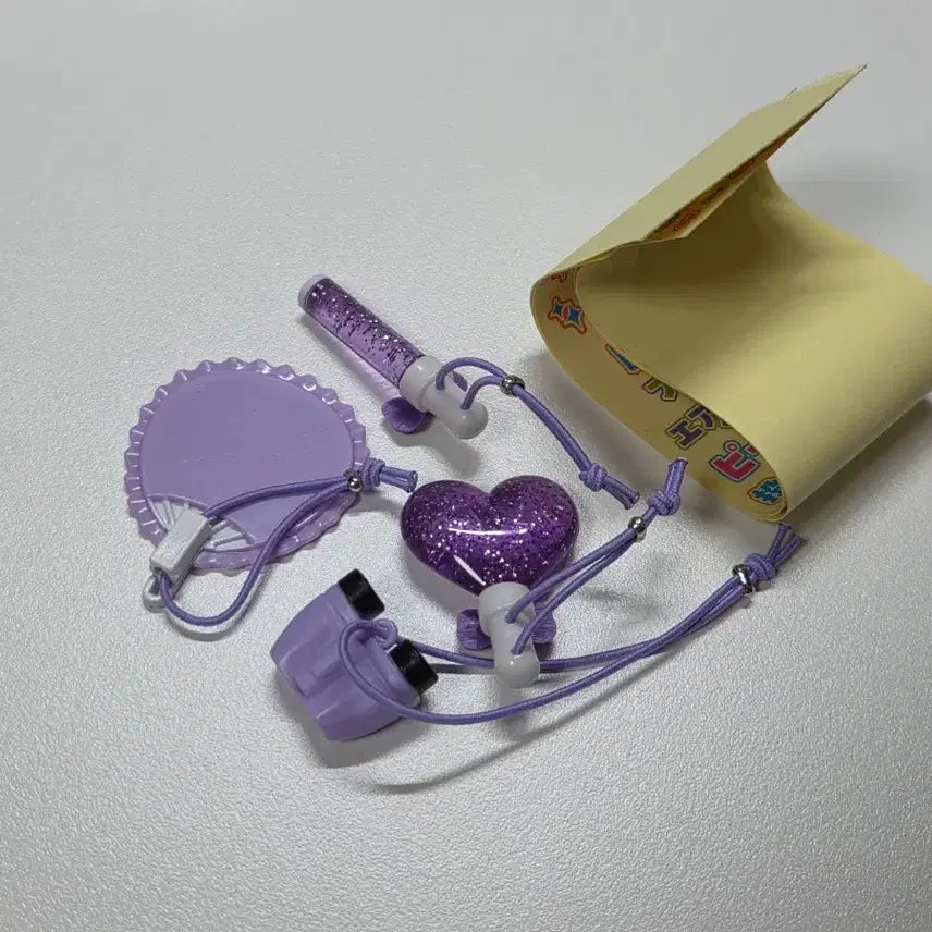[BUNJANG] Idol Goods Set (Purple) / 덕질참전 가챠 아이돌 인형소품 응원 굿즈 세트 보라