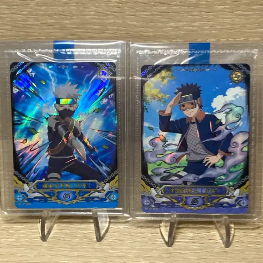 [BUNJANG] Kayou Naruto Shonenki Kakashi, Obito XP Promo Card 2-Card Set (Sealed) / 미개봉) 나루토 kayou 소년기 카카시,오비토 XP 프로모 카드 2장 세트
