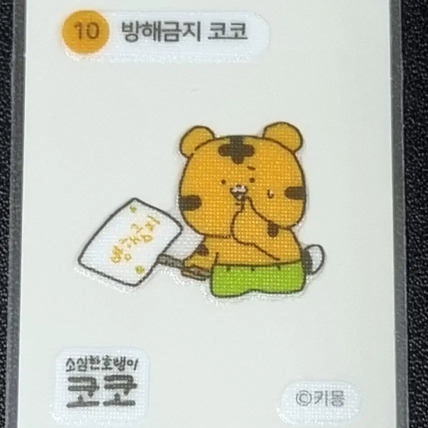 [BUNJANG] Koko Forbidden Zone Koko 10 Sticker Set / [코코 띠부씰] 방해금지 코코 10 스티커/띠부실/소심한호랭이