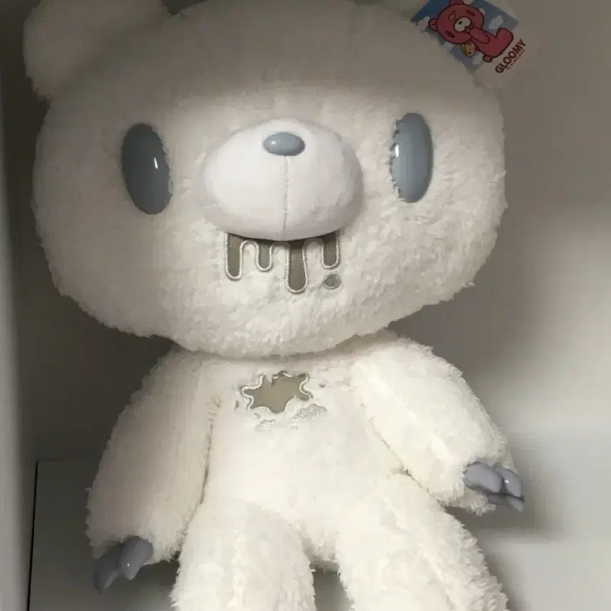 [BUNJANG] Gloomy Bear Gray White Silver 35cm Plush Doll (Sealed) / 글루미베어 그레이 화이트 실버 미개봉 35cm 팝업 인형 봉제인형 누이