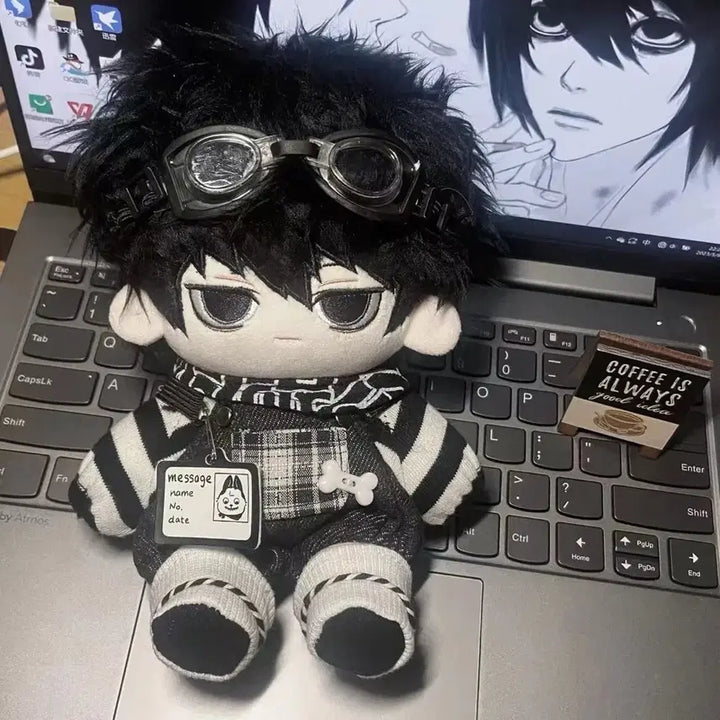 [BUNJANG] Death Note L 20cm Plush Doll / 데스노트 엘 인형 20cm