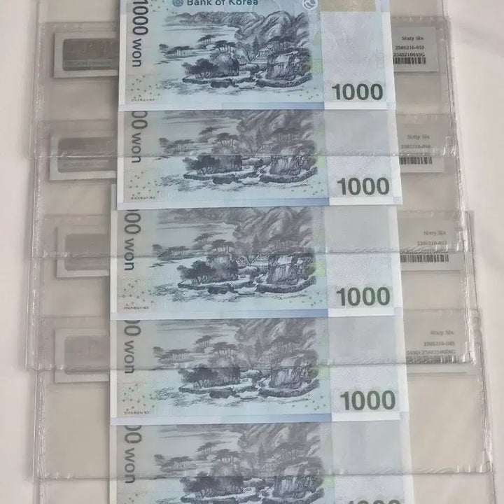 [BUNJANG] PMG Graded 66 - Ultra-Low Serial Number Binary Collection (5 types) / PMG 66등급 초저번호 바이너리 5종 컬렉션 0000044~0000088