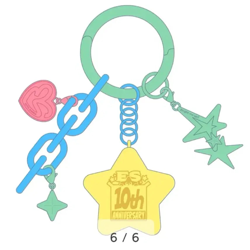 [BUNJANG] Ensemble Stars! 10th Anniversary BRIGHTEST Keyring Holder (Sealed) / [미개봉] 앙스타 10주년 키링 키홀더 BRIGHTEST