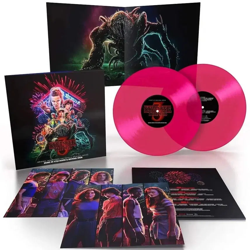 [BUNJANG] Stranger Things 3 OST LP Neon Pink (Sealed) / (미개봉) 기묘한 이야기3 ost lp 네온 핑크