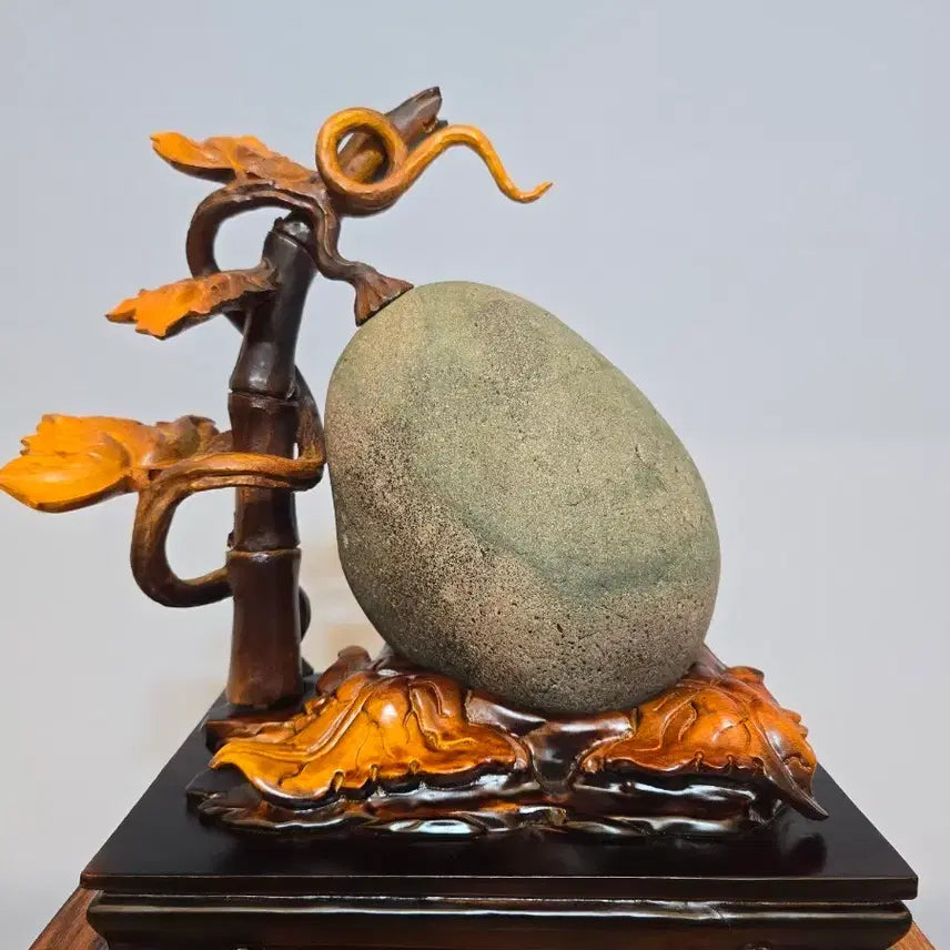 [BUNJANG] Artistic Stand Exquisite Fruit Scholar Stone / 26072712 예술 좌대가 멋진 먹음직 스러운 과일 수석 팝니다