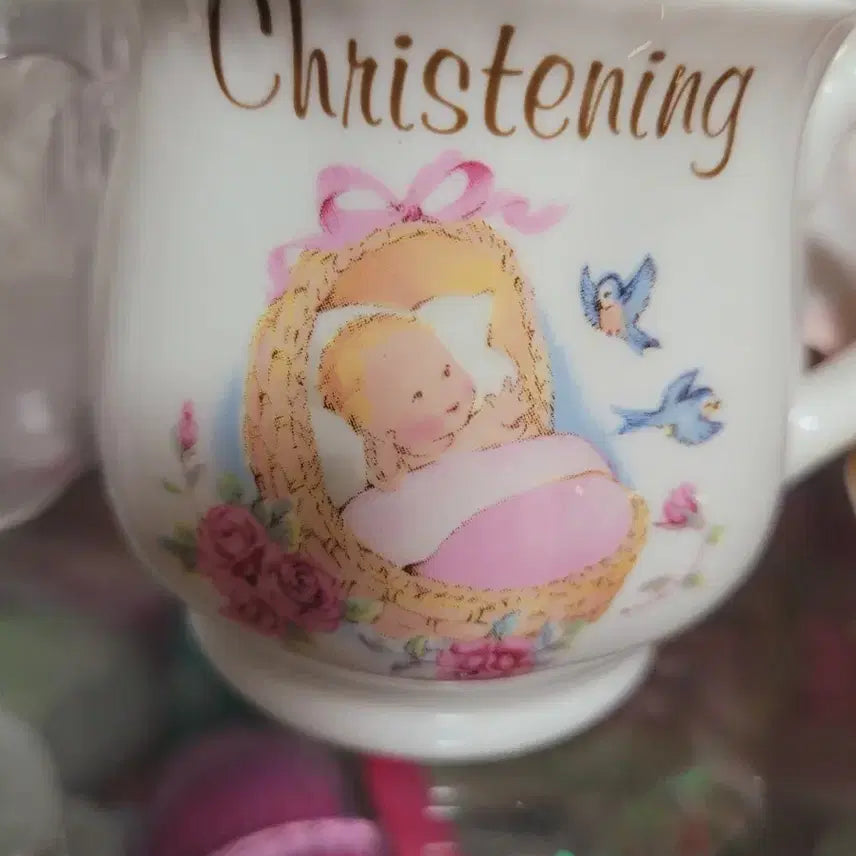 [BUNJANG] Antique Baby Christening Mug Cup / 아기 세례컵 앤티크 머그컵