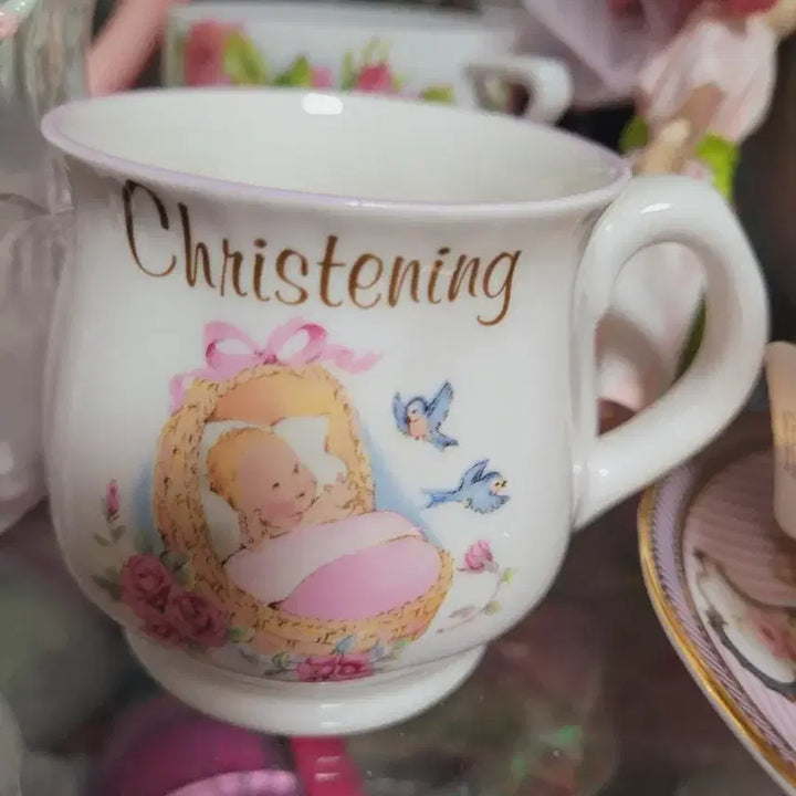 [BUNJANG] Antique Baby Christening Mug Cup / 아기 세례컵 앤티크 머그컵