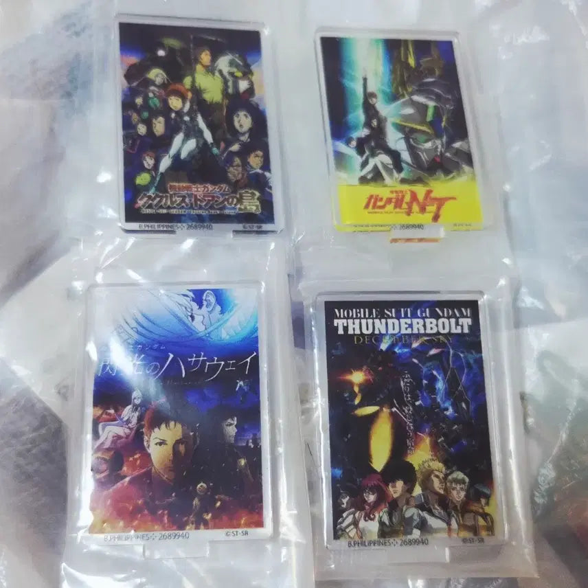 [BUNJANG] Gundam Poster Acrylic Set - 4 Types / 건담 포스터 아크릴 세트 4종