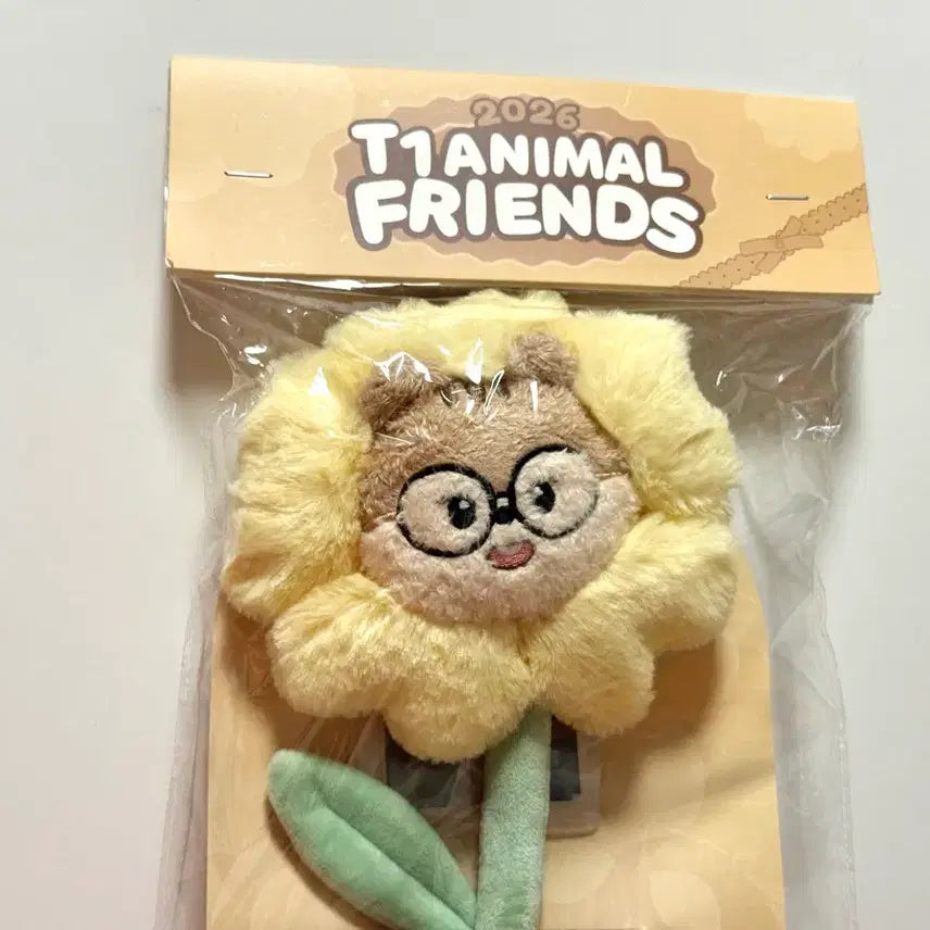 [BUNJANG] T1 Doran Flower Plush Doll / [미개봉] 도란 꽃 플라워 플러시 인형 애니멀 프렌즈 다람쥐 티원 T1 Doran