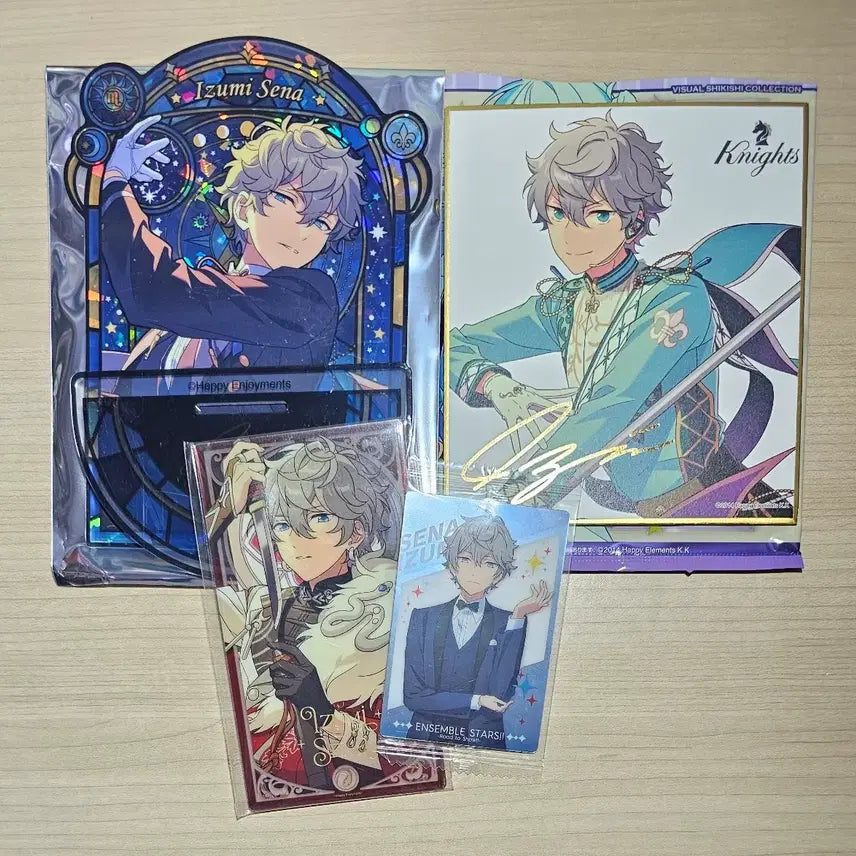 [BUNJANG] Ensemble Stars Sena Izumi Bundle Set - Sweetshells, Shikishi, Wonderland Photocards, and Wafer Cards / [일괄] 앙스타 세나 이즈미 스글 색지 원더랜드 포토 웨하스 카드