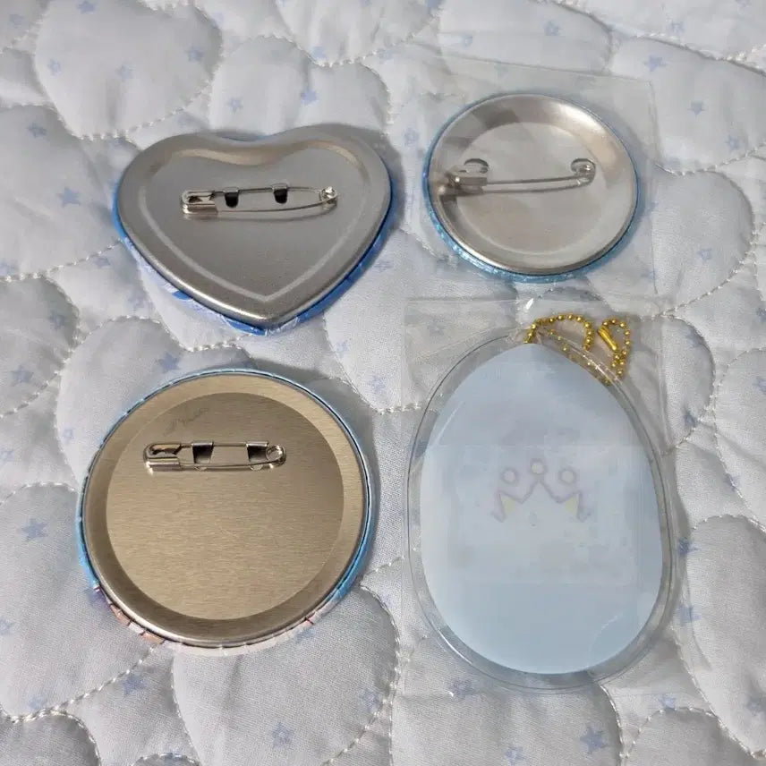 [BUNJANG] Shugo Chara! Tadase &amp; Rima Set of 4 Can Badges / 캐릭캐릭체인지 캐캐체 슈고캬라 타다세 루이 캔뱃지 핀버튼 4종 일괄