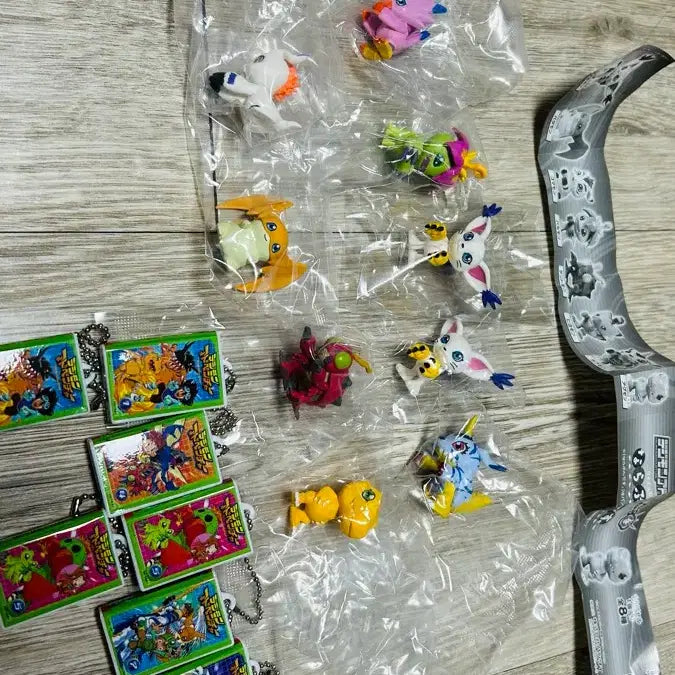 [BUNJANG] Digimon Naranhi Gacha &amp; Keyring Bundle Set / 디지몬 나란히 가챠(가트몬은 2마리), 디지몬 키링 일괄