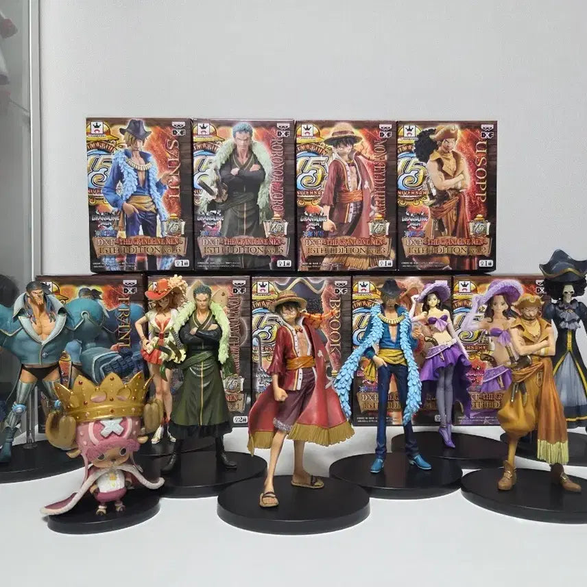 [BUNJANG] One Piece DXF 15th Anniversary Figure Set (9 Figures) / (정품,풀구성)원피스 DXF 15주년 피규어 9종