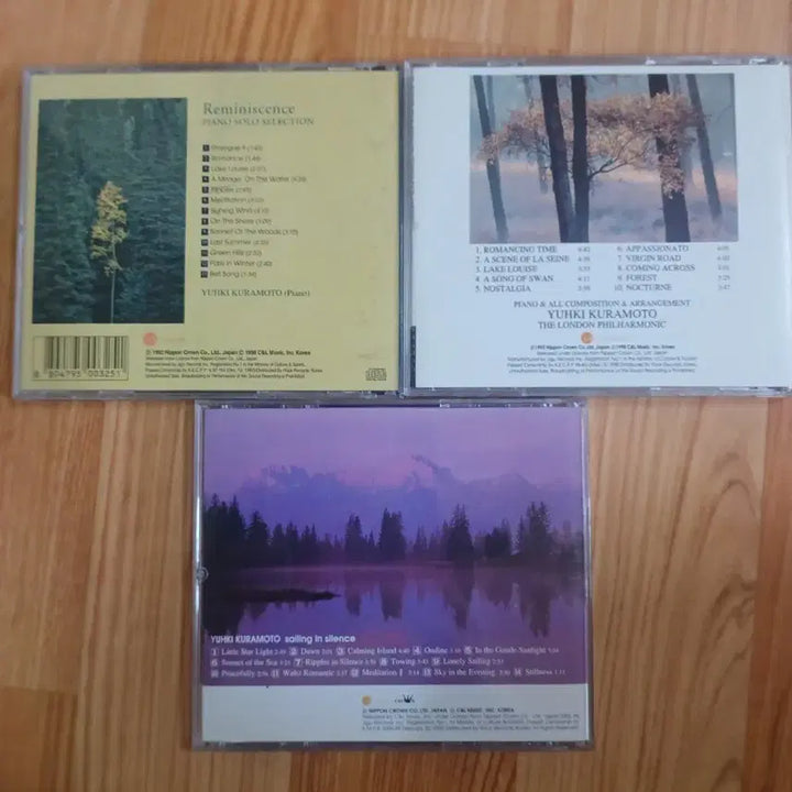 [BUNJANG] Yuki Kuraomoto CD Bundle (Reminiscence, Refinement, Sailing in Silence) / 유키 구라모토 CD 3종 일괄 (Reminiscence, Refinement, Sailing in Silence)