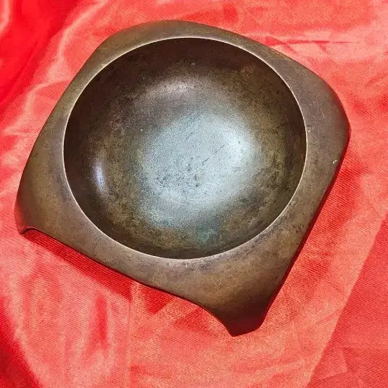 [BUNJANG] Brass Square Brush Washer (13x13cm) - Vintage Scholar&