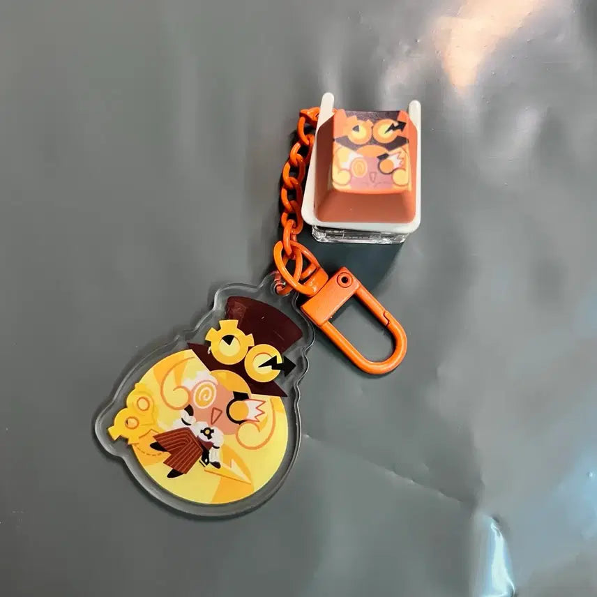 [BUNJANG] Cookie Run Kingom Time Guardian Keycap Keyring / 쿠키런 부산 팝업 쿠킹덤 시간지기 키캡 키링