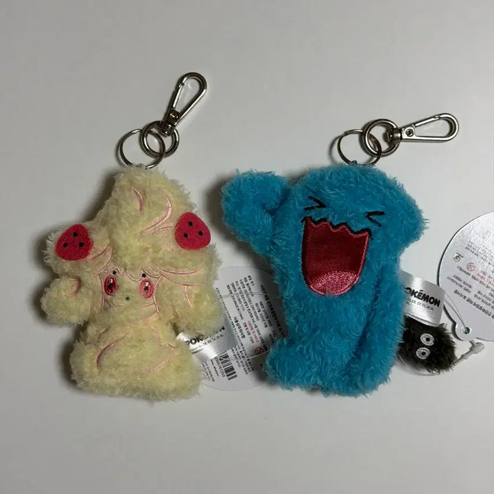 [BUNJANG] Pokemon Flat Keychain Set (Whimsicott, Yamper) / (택포)포켓몬스터 납작 키링 마휘핑 마자용 일괄 판매