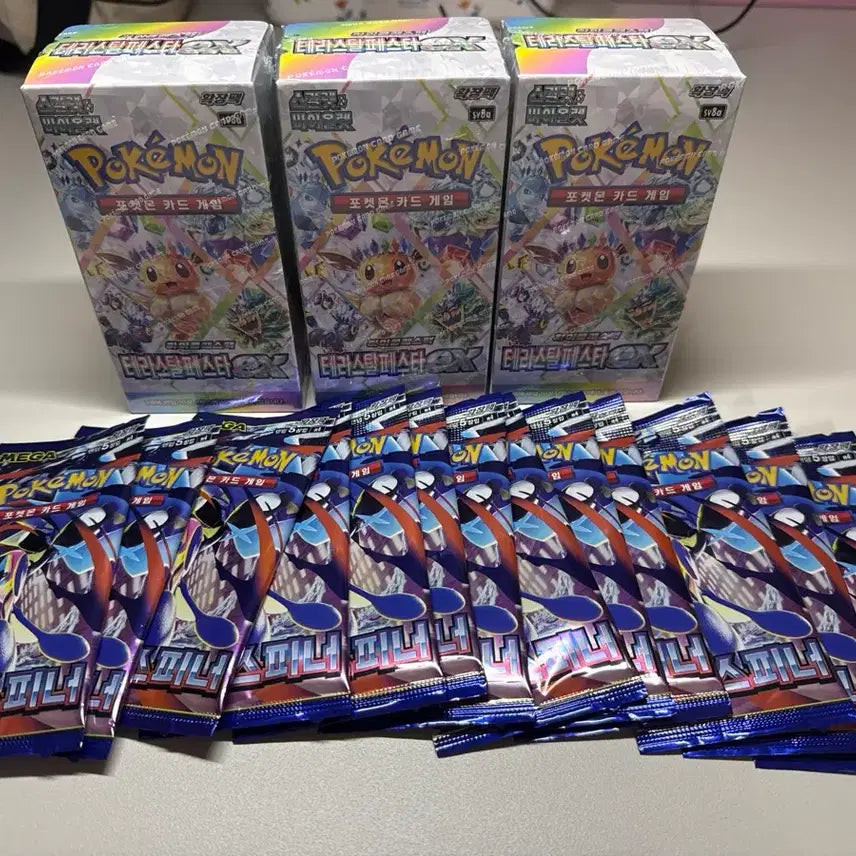 [BUNJANG] Pokemon Terrastal Festa 3 Box Bundle &amp; Vending Machine Ninja Spinner 13 Pack Set / 테라스탈페스타3박스(슈링크o) 자판기 닌자스피너13팩