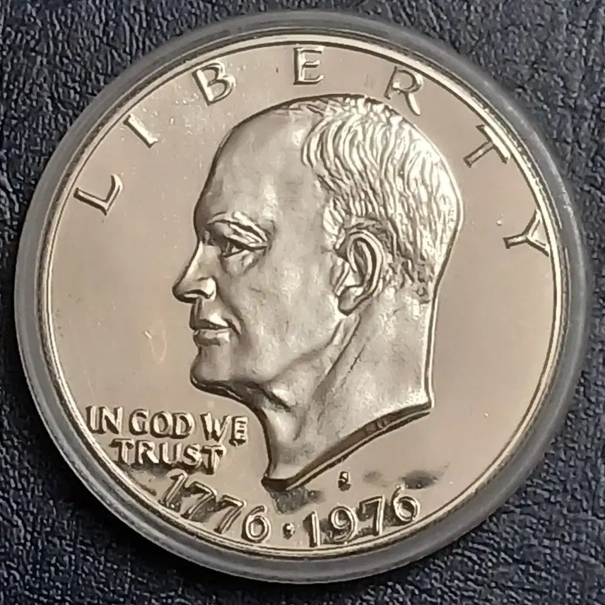 [BUNJANG] United States 200th Anniversary Proof Silver Eisenhower Dollar Coin / ("프루프" 은화) 미국 1976 독립 200주년 기념주화 아이젠하워 달러