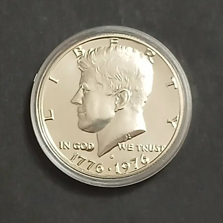 [BUNJANG] 1976 USA Bicentennial Kennedy Half Dollar Silver Proof Coin / (은화)미국1976 독립 200주년 기념주화 "프루프" 케네디 하프 달러 w/사은품