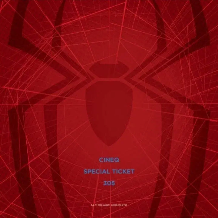 [BUNJANG] Spider-Man: Brand New Day Special Ticket Set / 2종 1세트) 스파이더맨 브랜드 뉴 데이 스페셜티켓 씨네큐 특전 굿즈