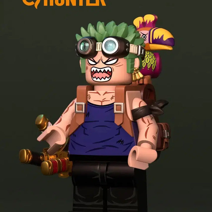 [BUNJANG] Custom Zoro One Piece LEGO Minifigure / 헌터 원피스 조로 커스텀 레고 미니 피규어