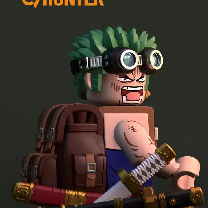 [BUNJANG] Custom Zoro One Piece LEGO Minifigure / 헌터 원피스 조로 커스텀 레고 미니 피규어